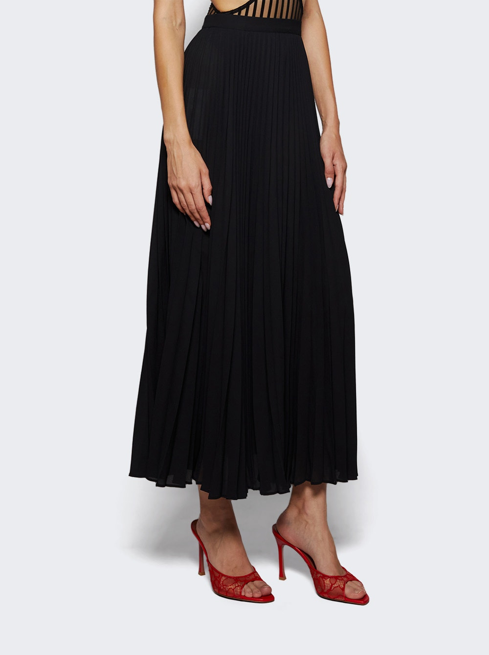 Pleated Skirt Black - 2