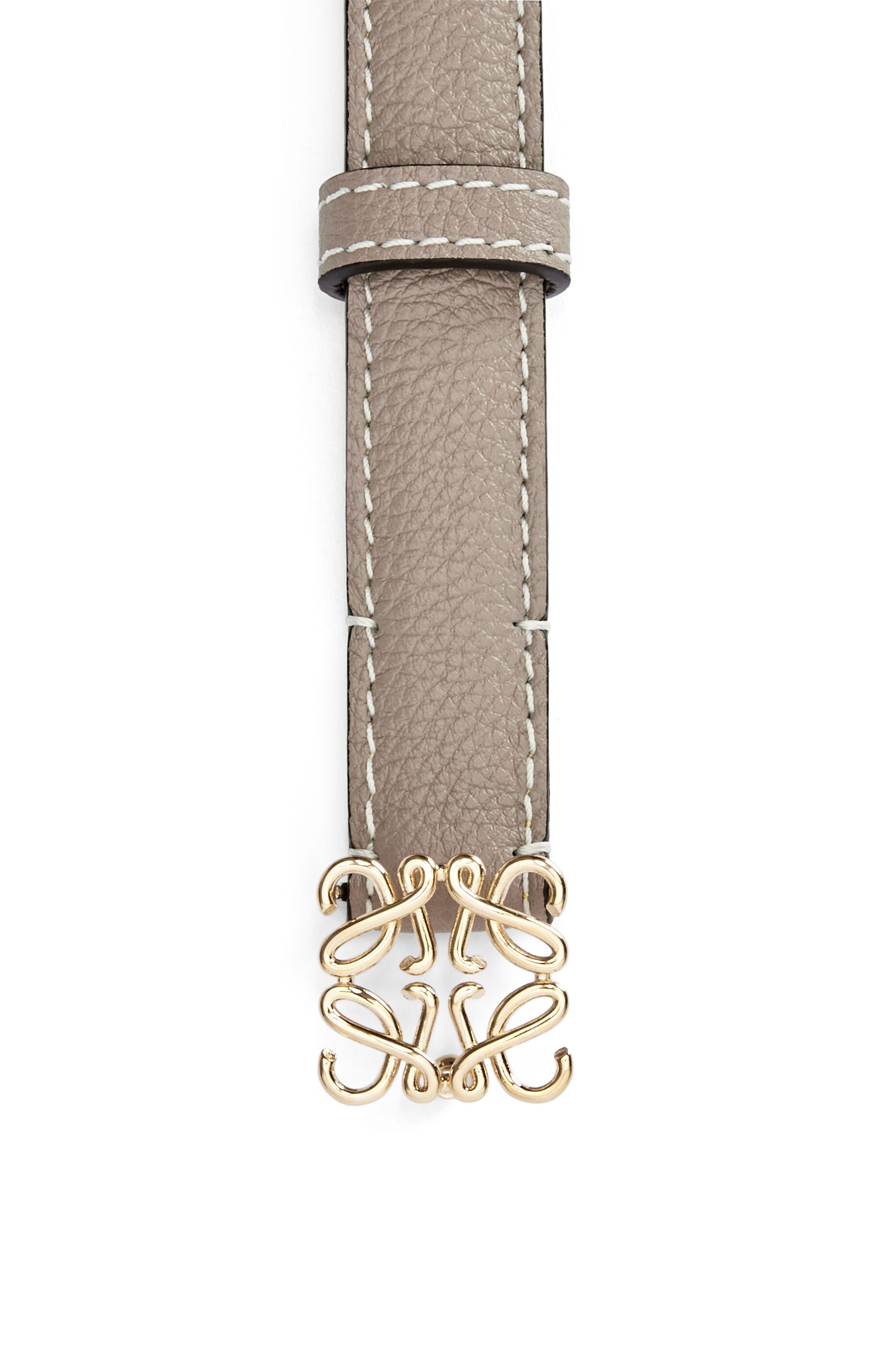 Anagram belt in grained calfskin - 2