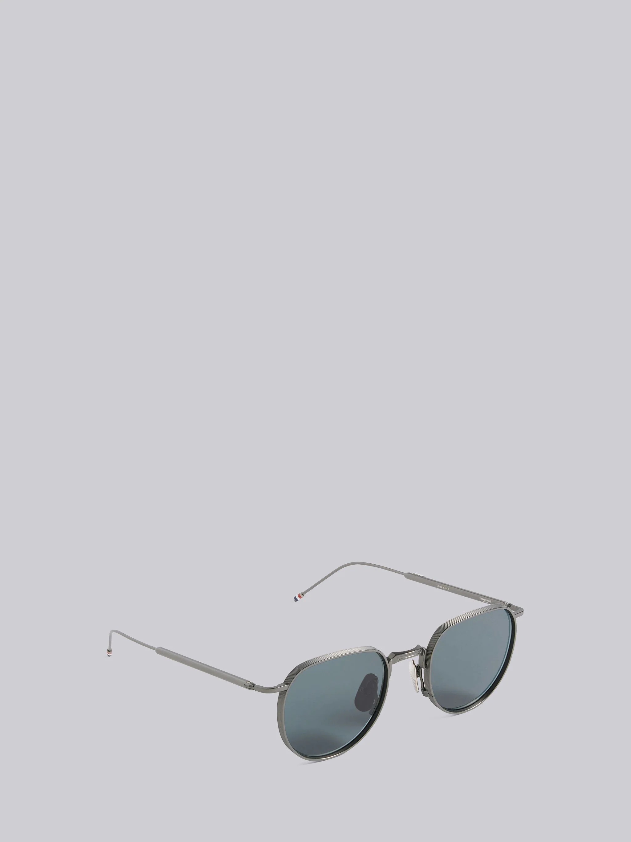 TB126 - Black Iron And Grey Clubmaster Sunglasses - 4