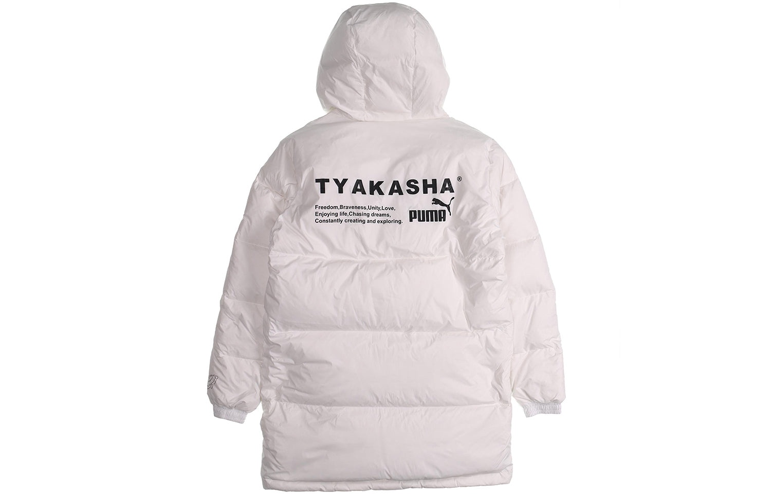 PUMA x Tyakasha Down Parka 'White Black' 595561-02 - 2