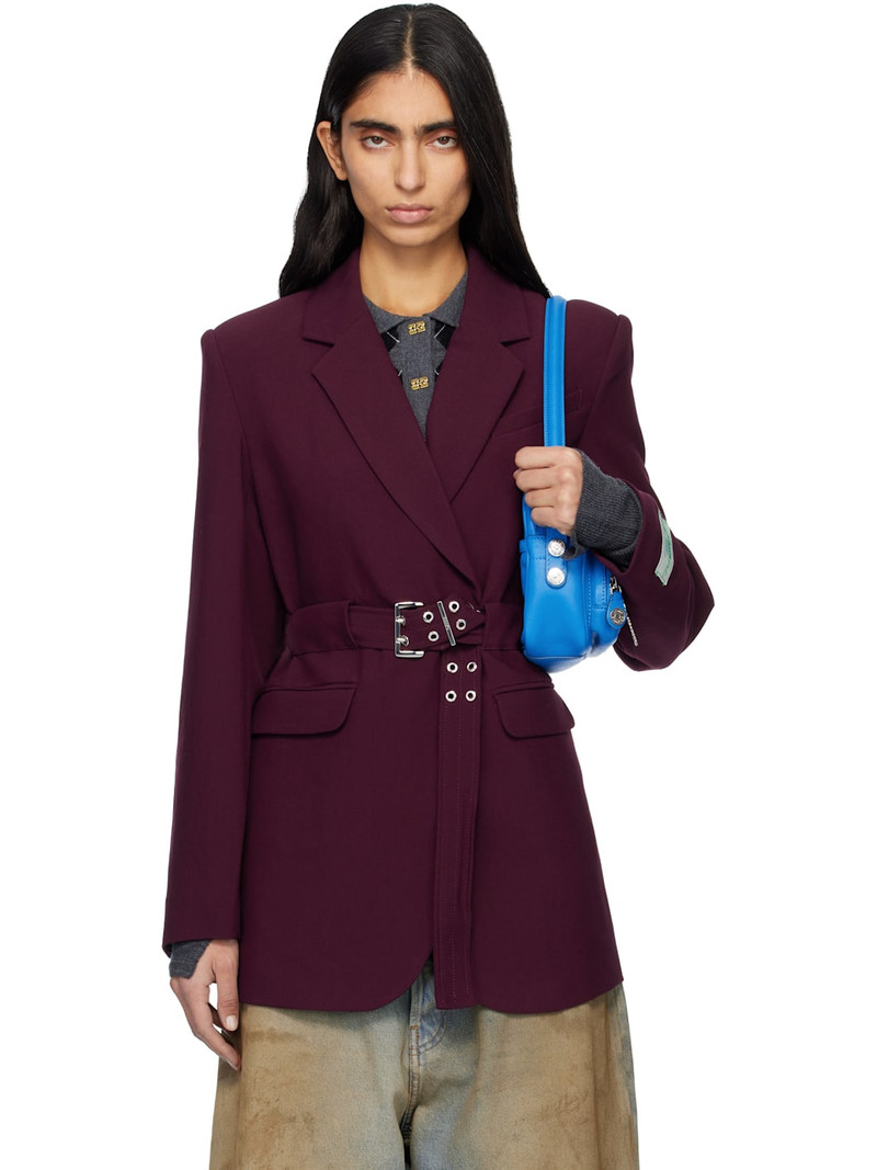 Burgundy Future Twill Suiting Blazer 1