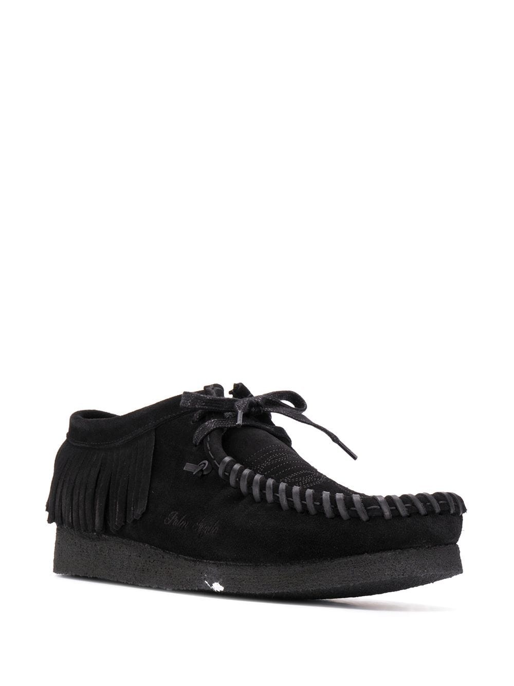 fringed lace-up shoes - 2