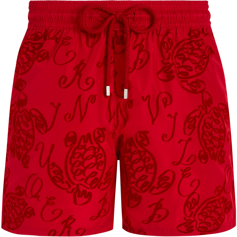 Men Ultra-Light and Packable Swim Trunks Ribbons Turtle - 1