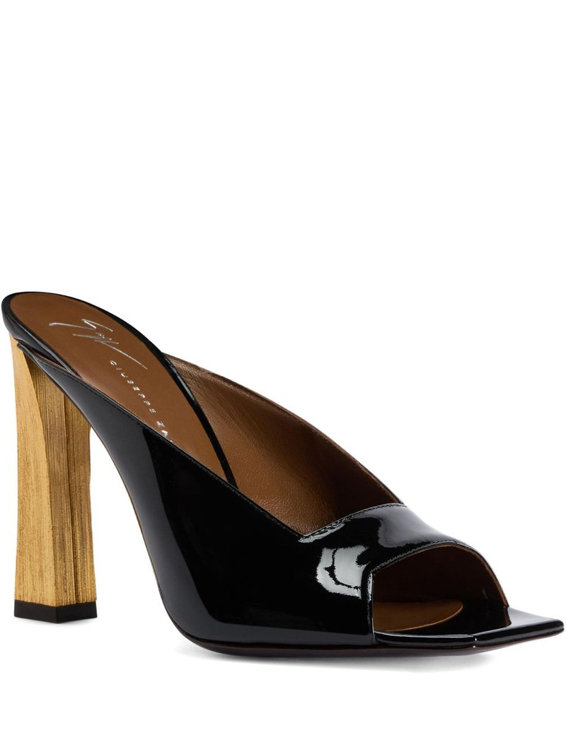 105mm leather heeled sandals 1