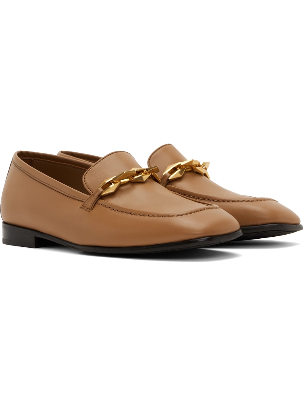 Beige Diamond Tilda Loafers - 4