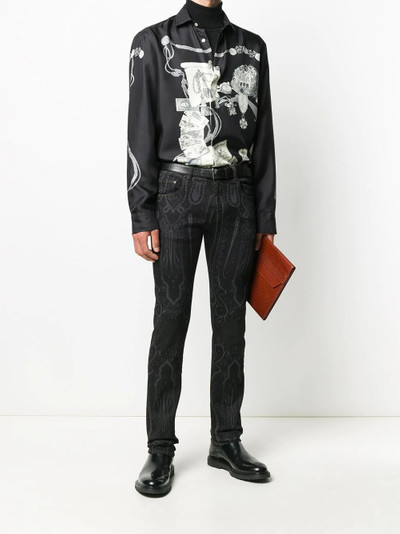 Etro military print shirt outlook