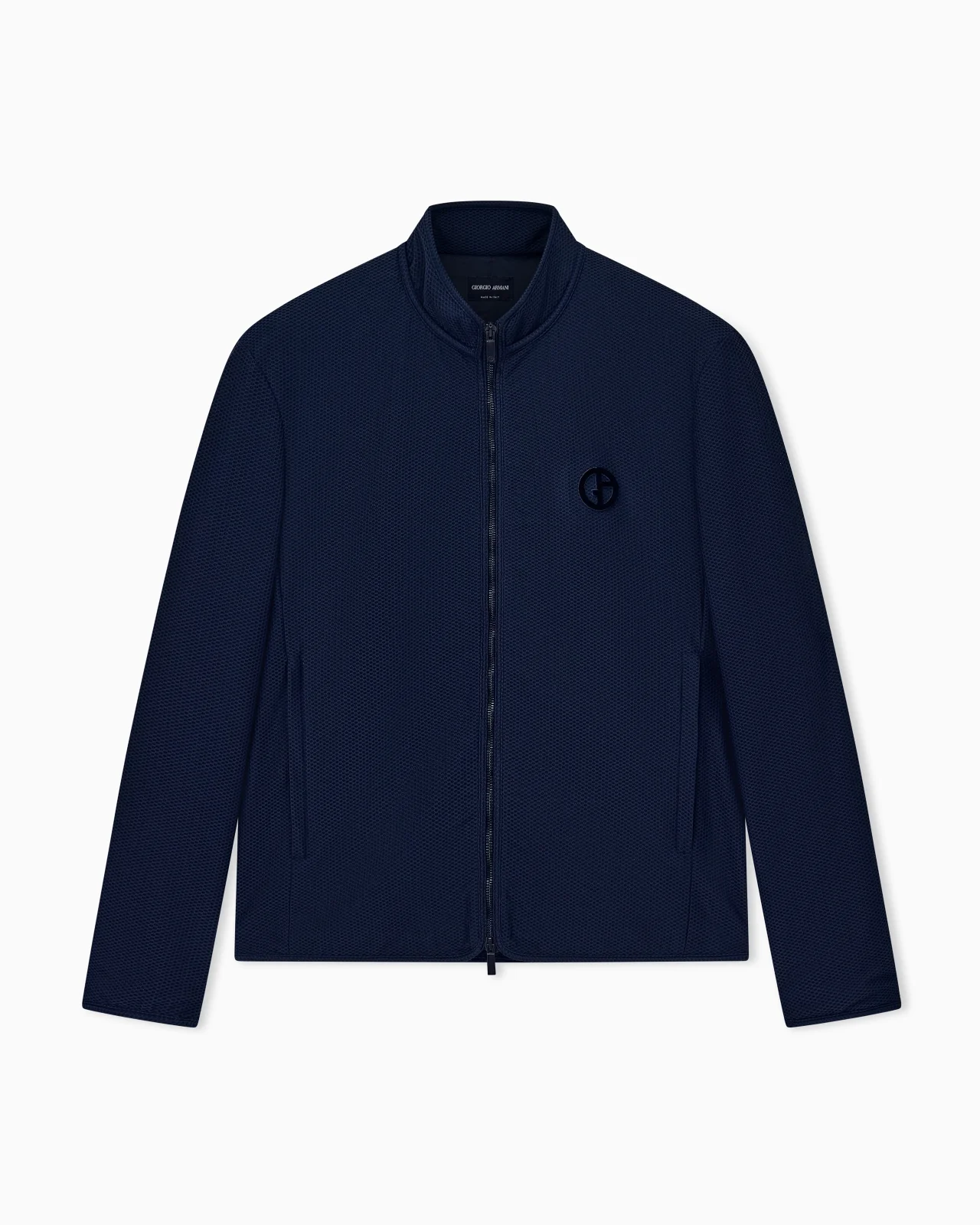 BLOUSON JACKET REGULAR FIT JERSEY IN HI-TECH HONEYCOMB - 1