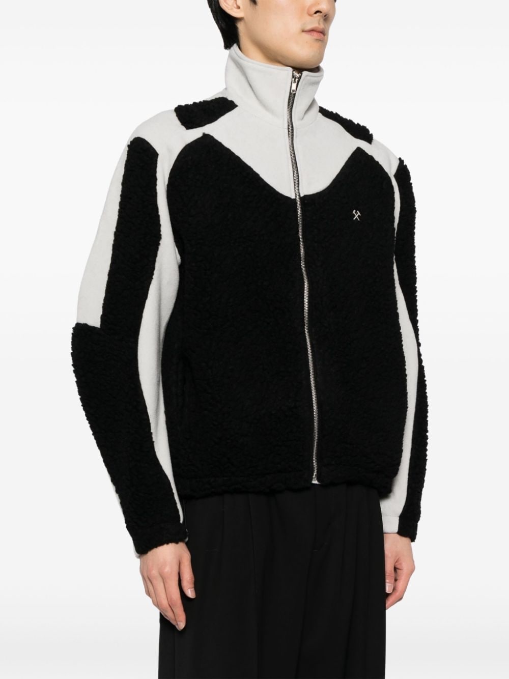 Ercan funnel-neck fleece jacket - 3