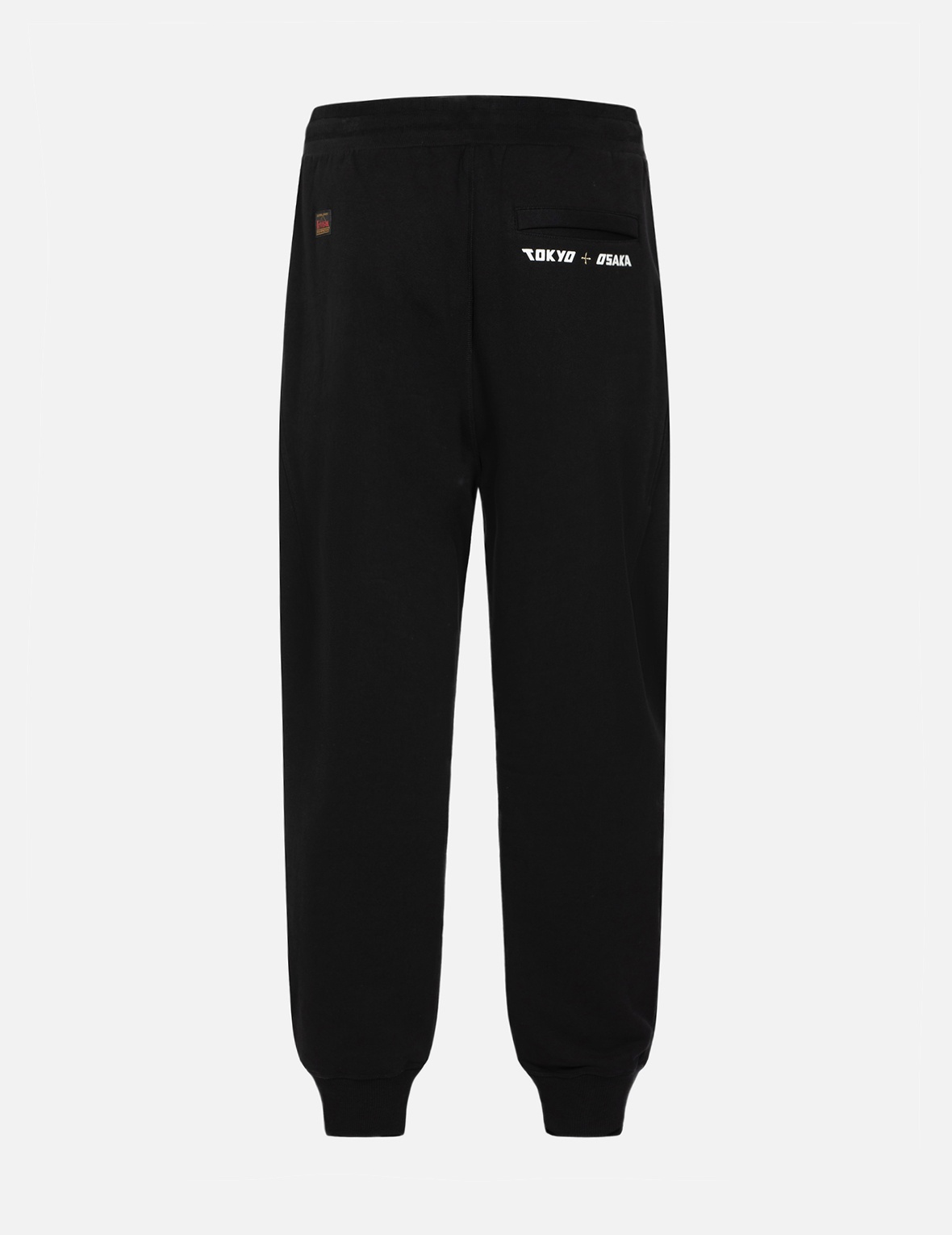 FAN-SHAPED SEAGULL AND WAVE PRINT 3D FIT SWEATPANTS - 2
