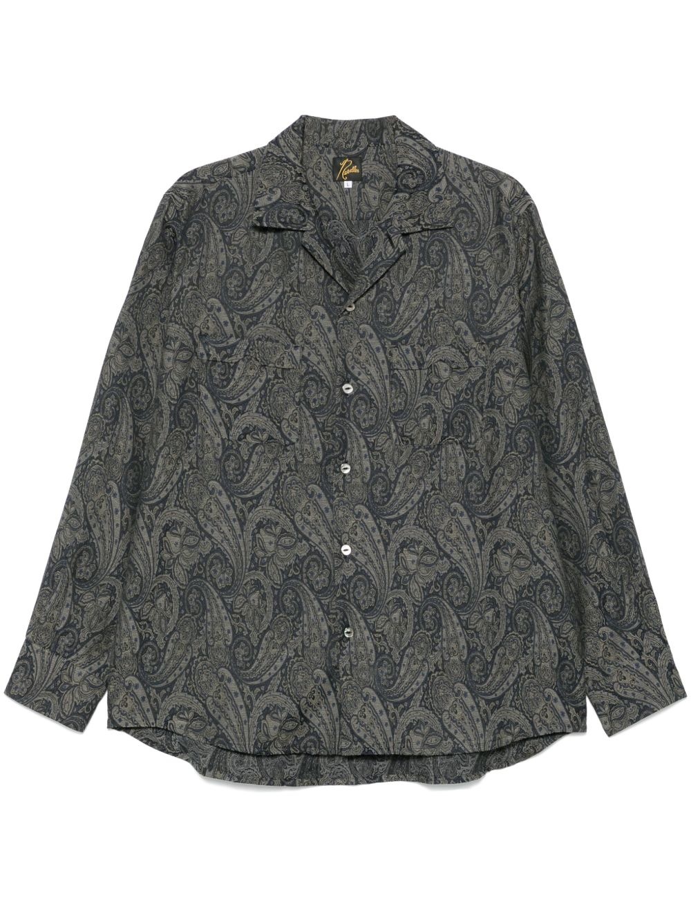 paisley-jacquard shirt - 1