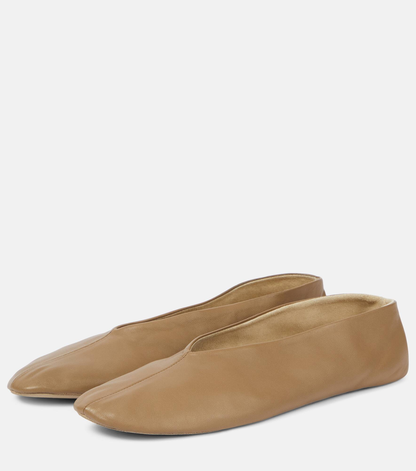 Stella leather ballet flats - 4