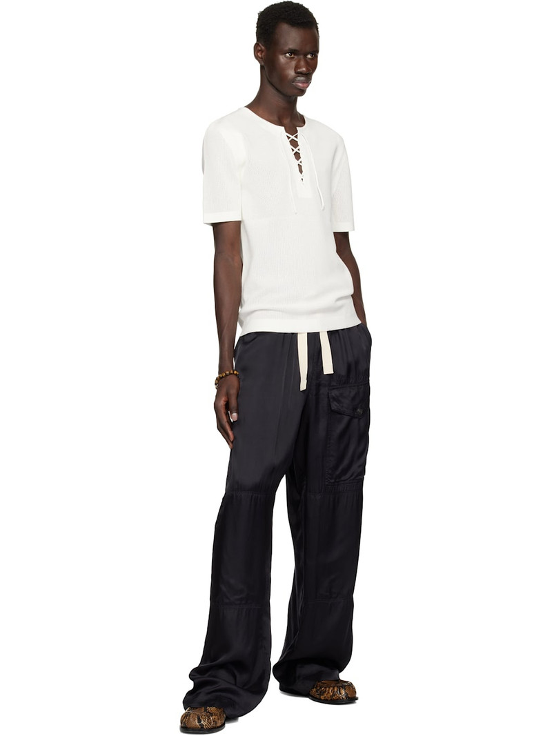 Dries Van Noten Off-White Knit T-shirt outlook