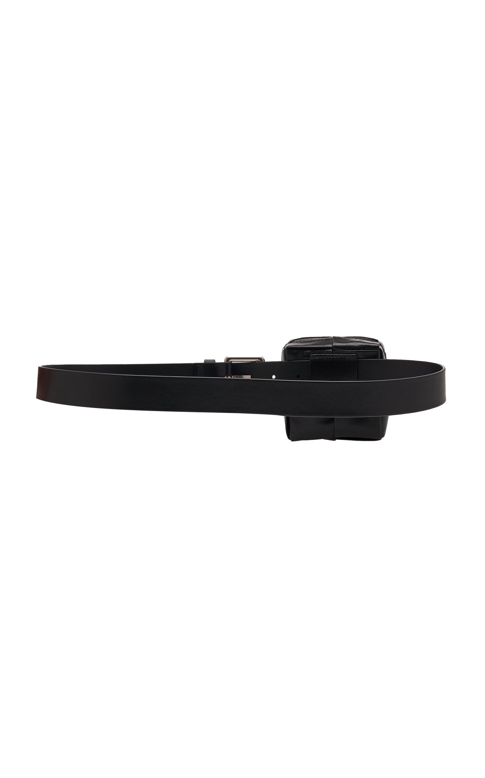 Cassette Pouch Leather Waist Belt black - 4