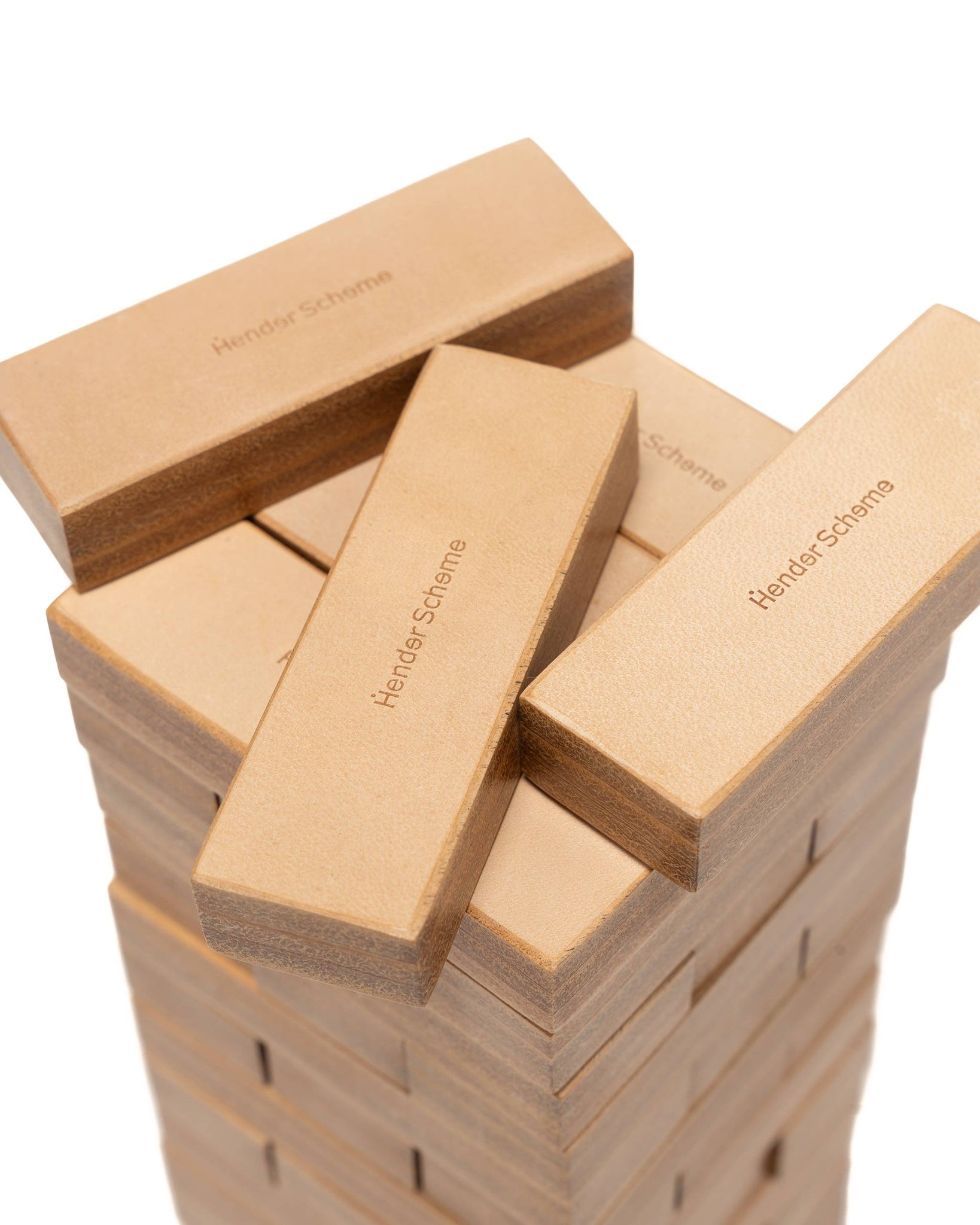 Leather Tower Game Natural - 2