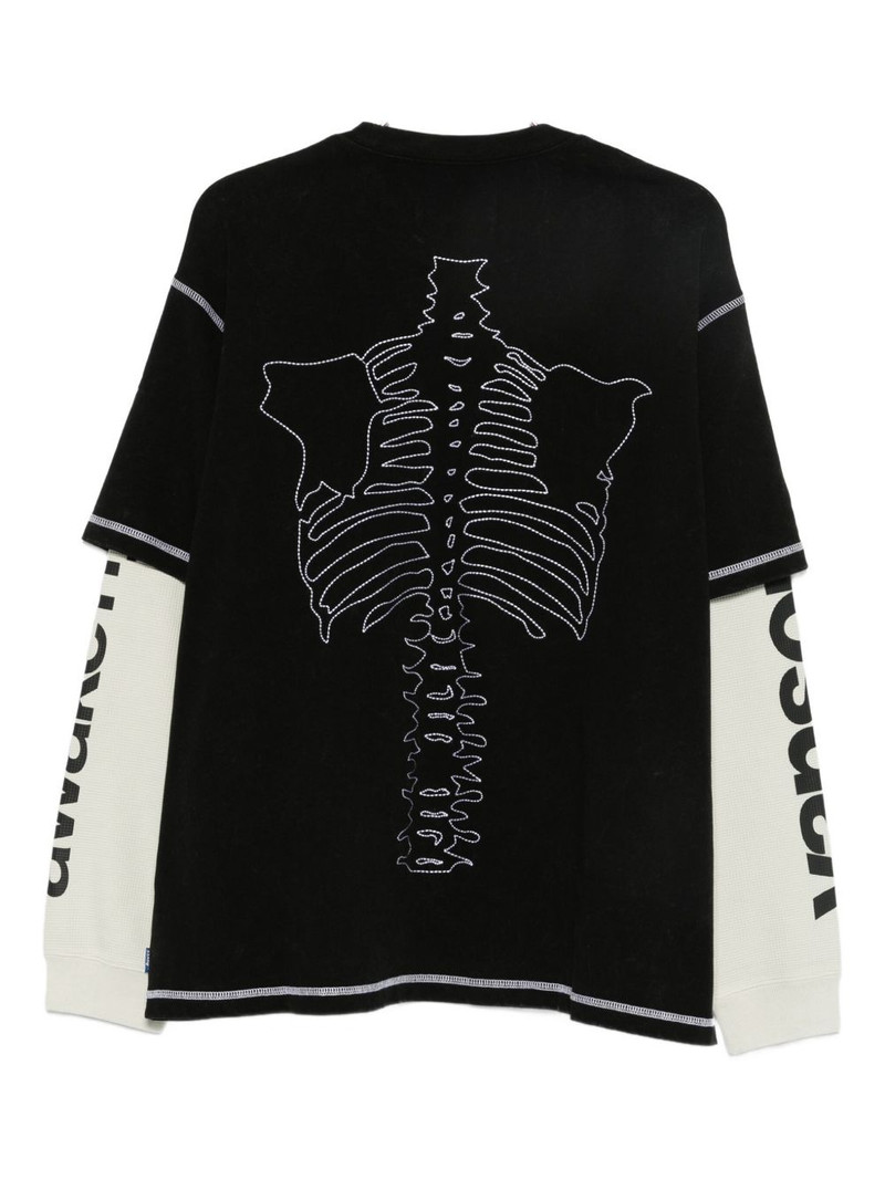AWAKE NY Vanson Skeleton waffle T-shirt outlook