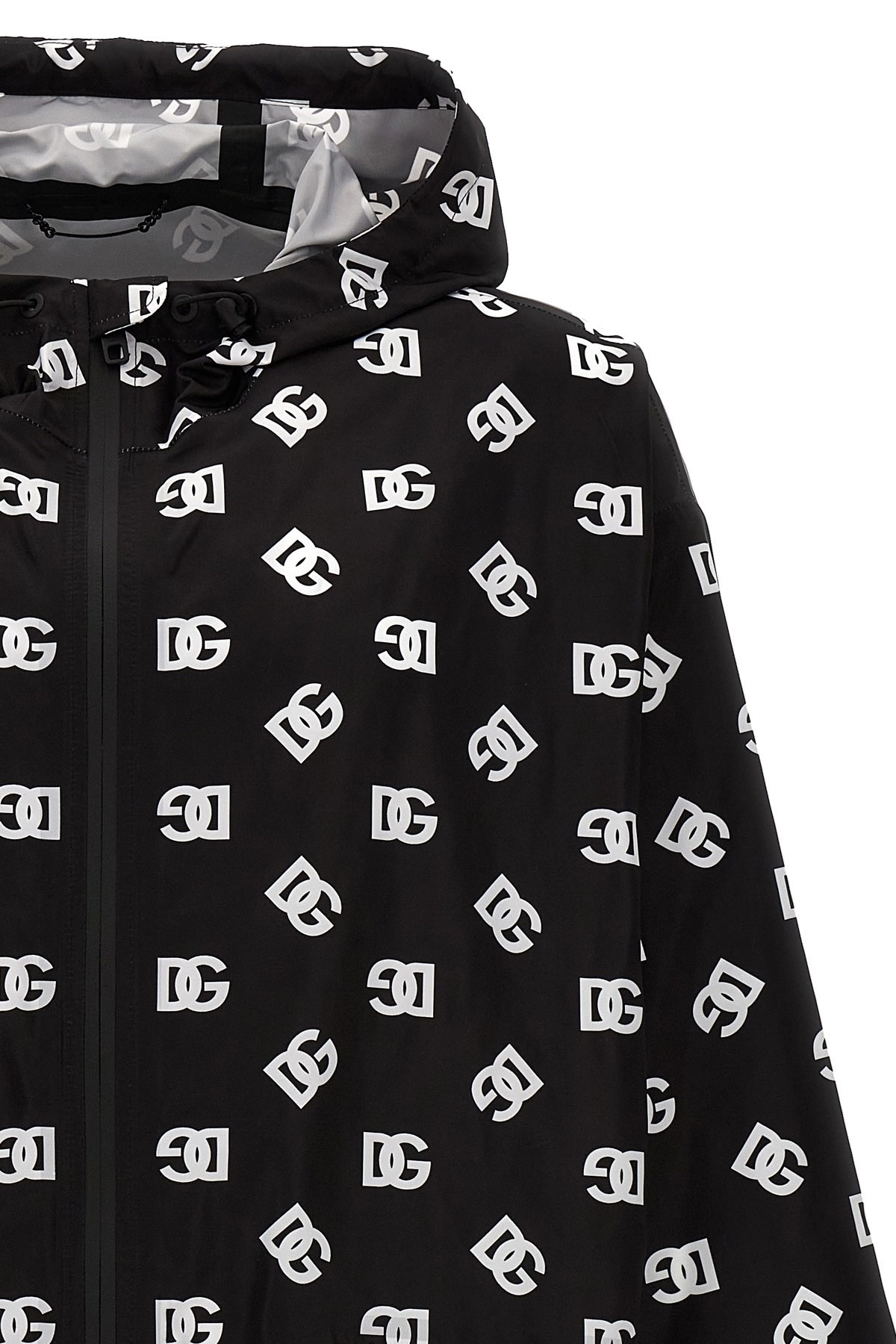 Logo print hooded jacket - 4