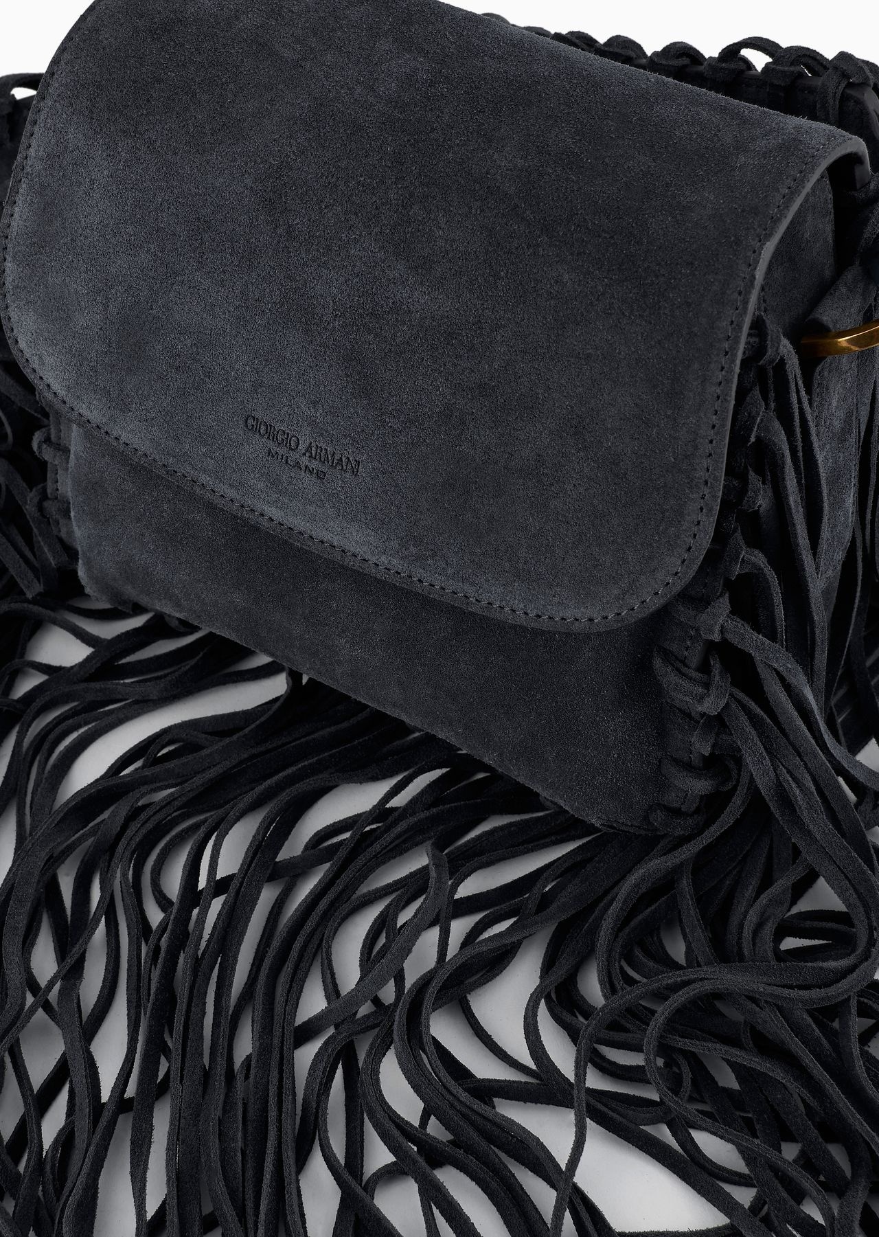 La Prima fringed suede bag - 8