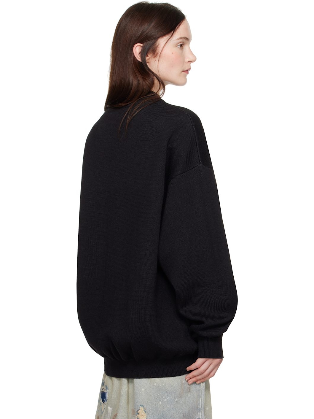Black 'I Love Logos' Sweater - 3