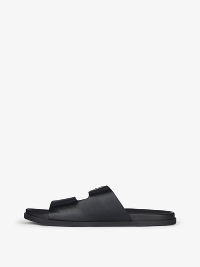 Givenchy VOYOU FLAT SANDALS IN GRAINED LEATHER outlook