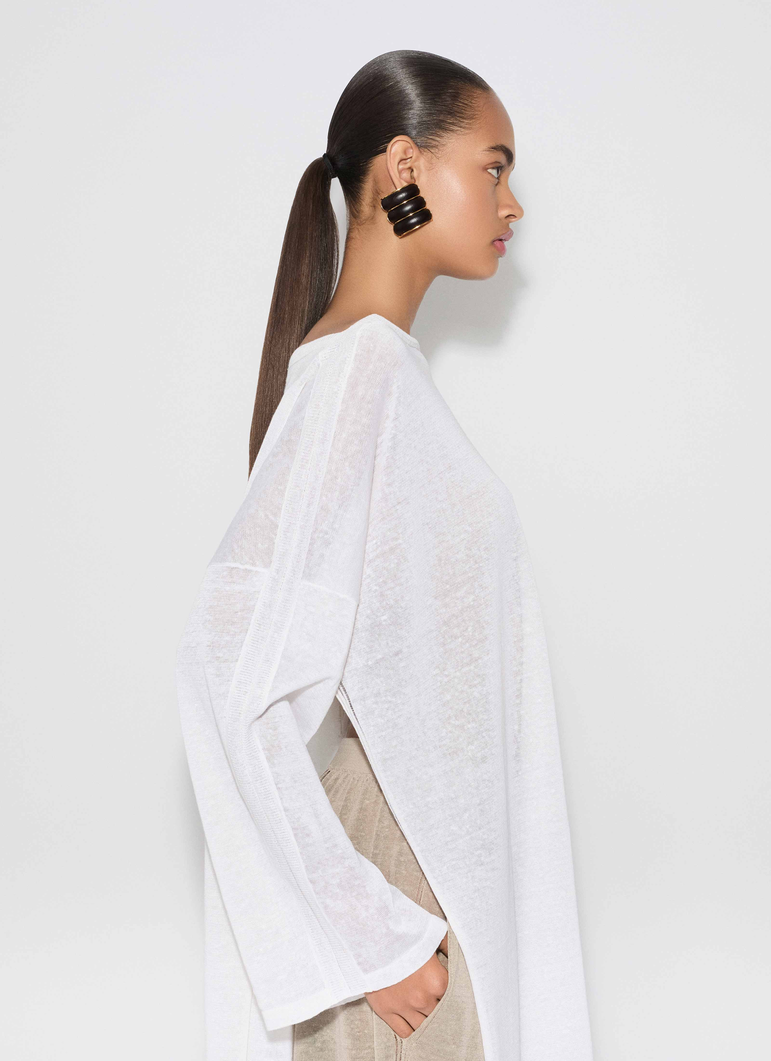 SILK LINEN KAFTAN DRESS - 5