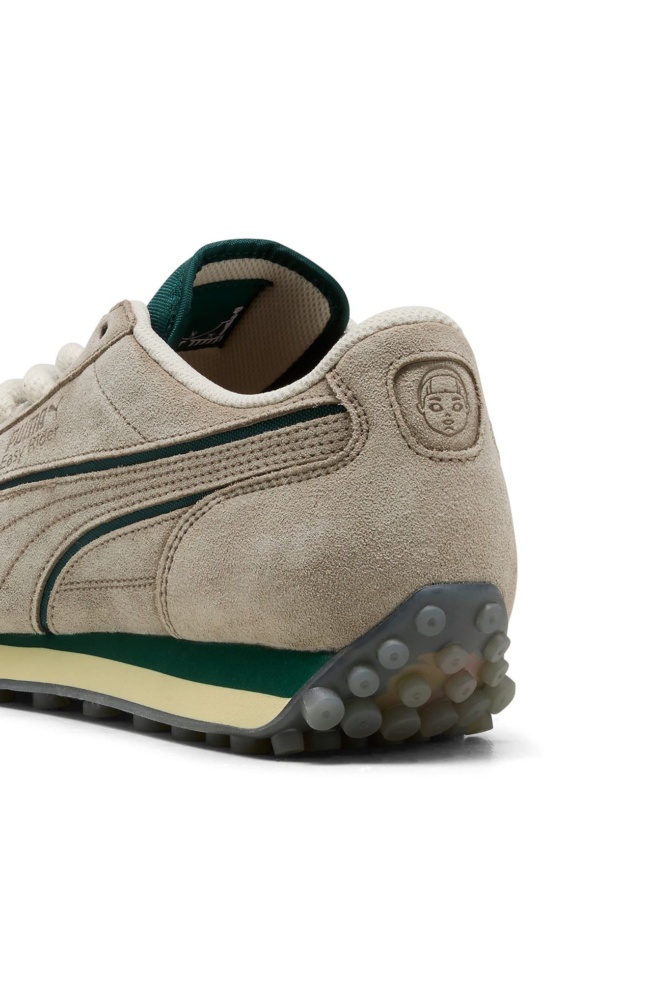 PUMA x 'Squid Game' Easy Rider Sneaker in Alpine Snow/Dark Myrtle/Red at Nordstrom - 6