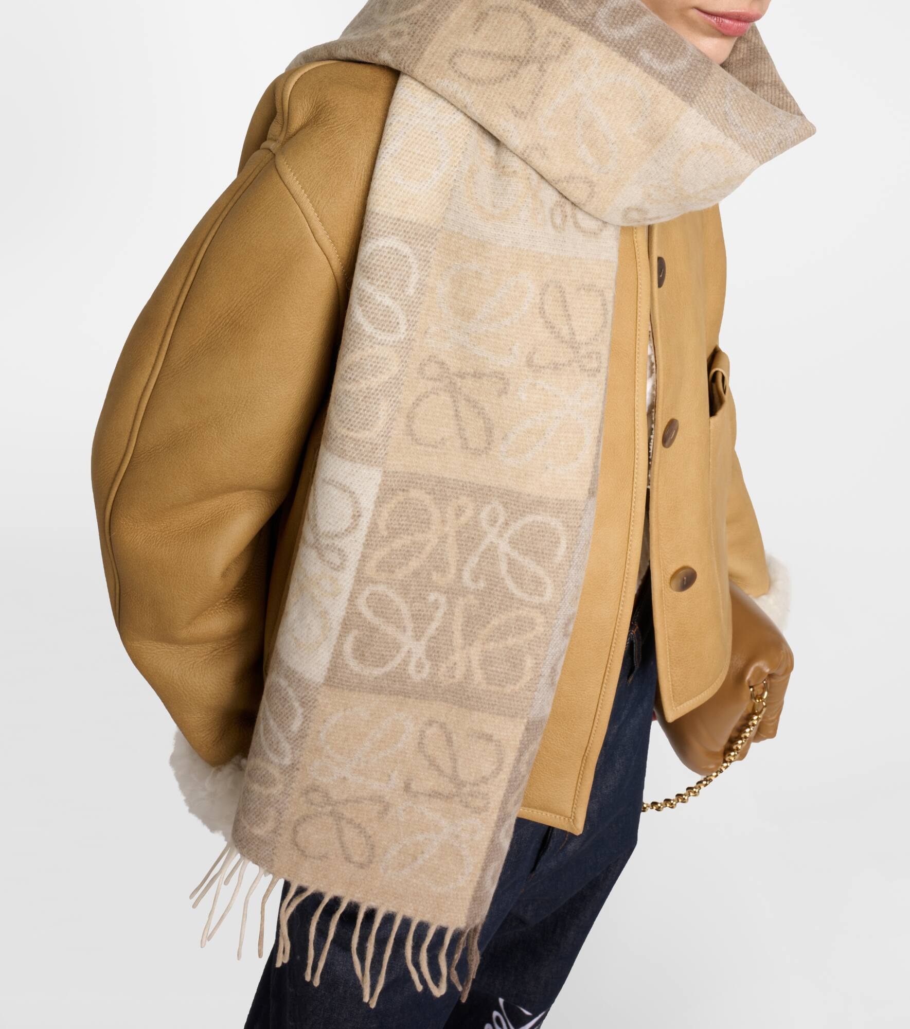 Anagram wool and cashmere scarf - 2