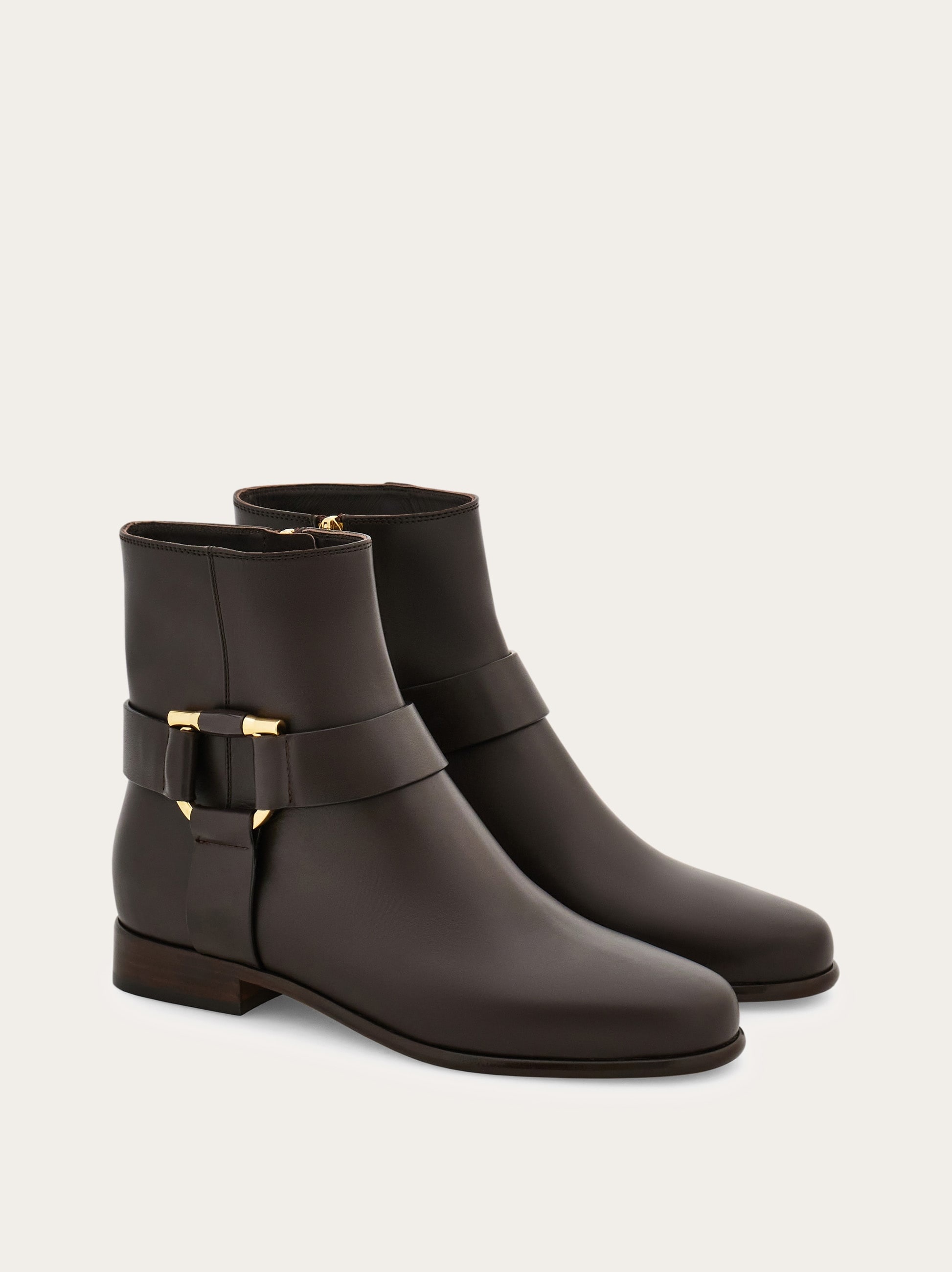 Gancini ornament ankle boot - 5