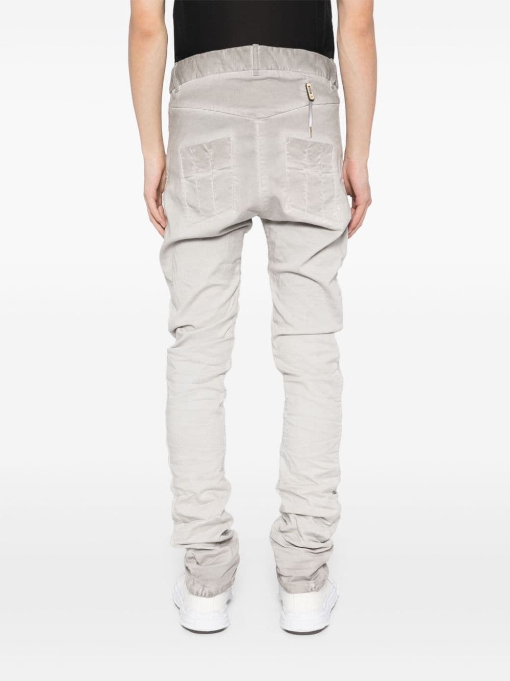 drop-crotch skinny trousers - 4