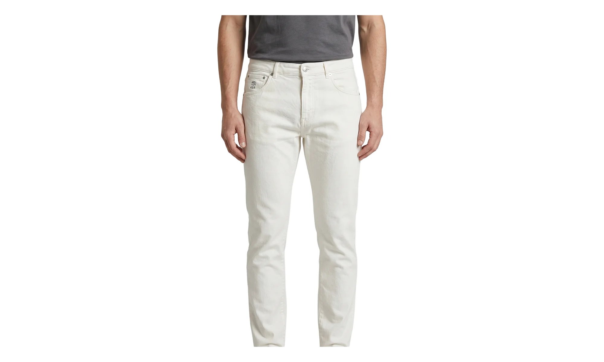 Slim Jeans "White" BRUN1237 - 1