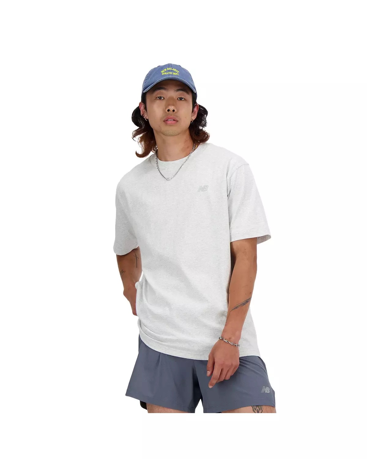 Men's Athletics Cotton Tee-Grey - 3