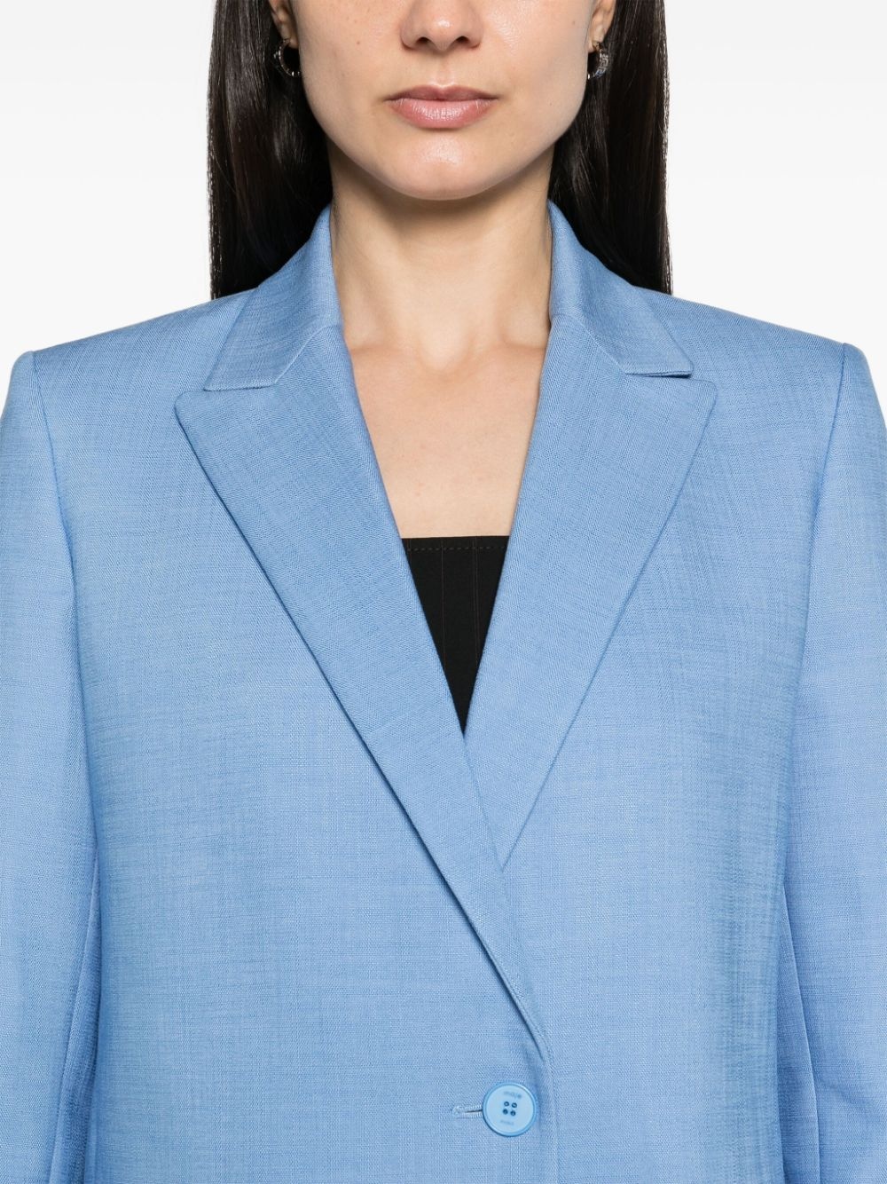 peak-lapels single-breasted blazer - 5