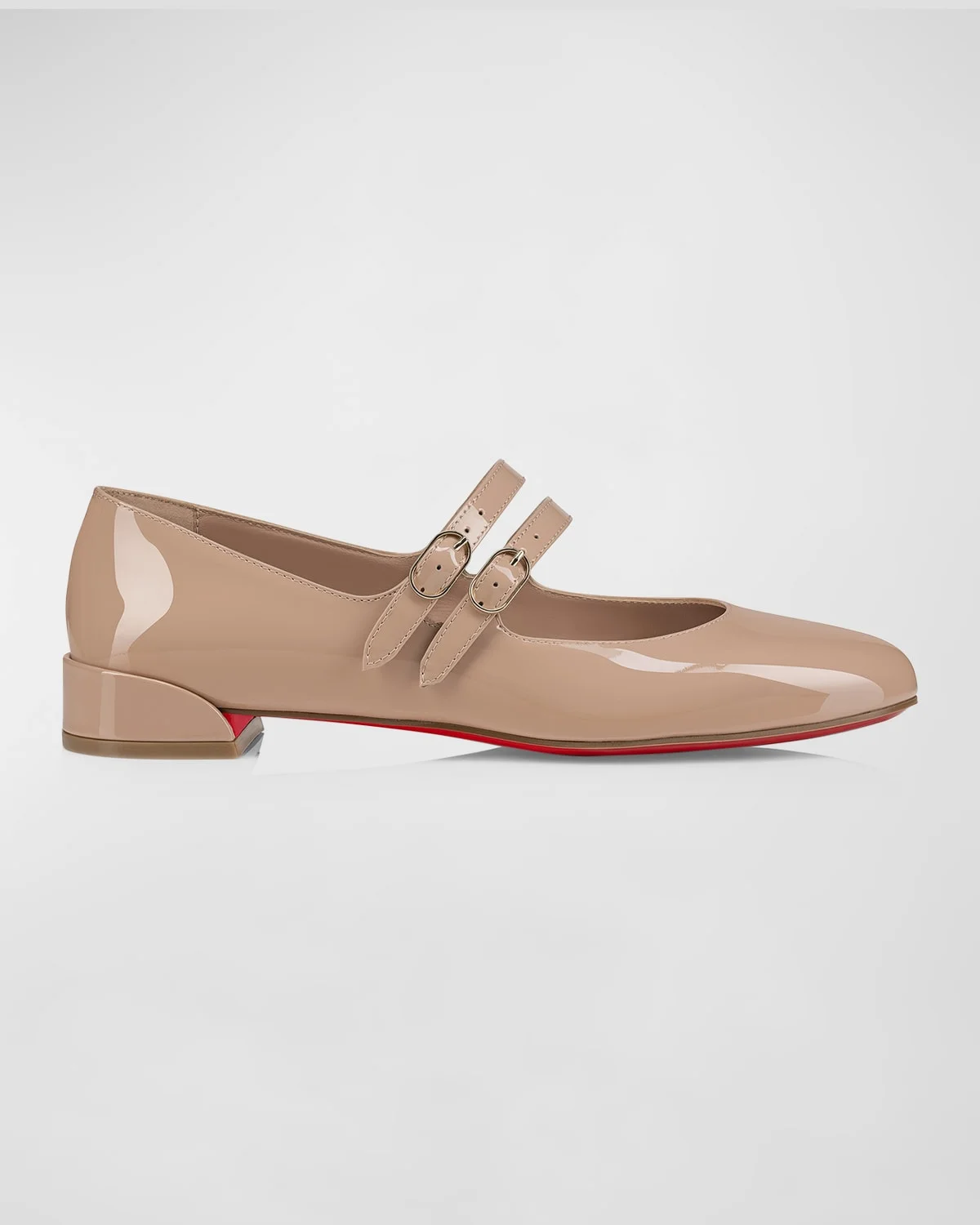 Sweet Jane Patent Red Sole Ballerina Flats - 1