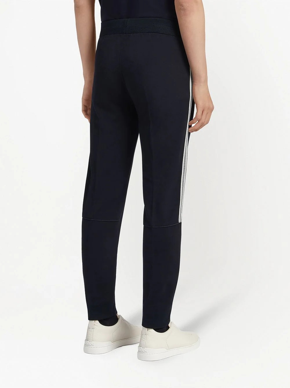 wool-blend jersey trousers - 4