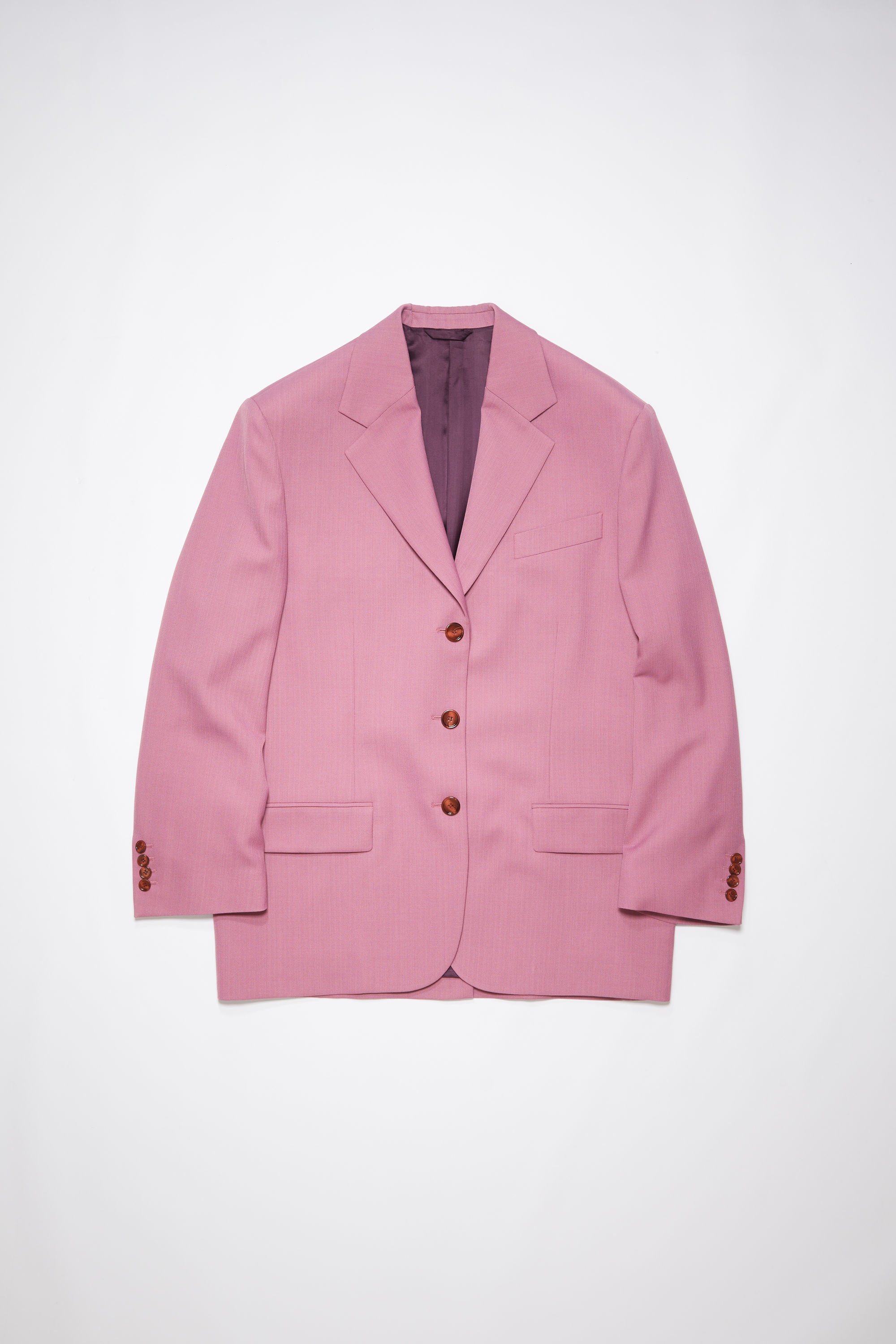 Acne Studios Single-breasted suit jacket - Raspberry pink | REVERSIBLE