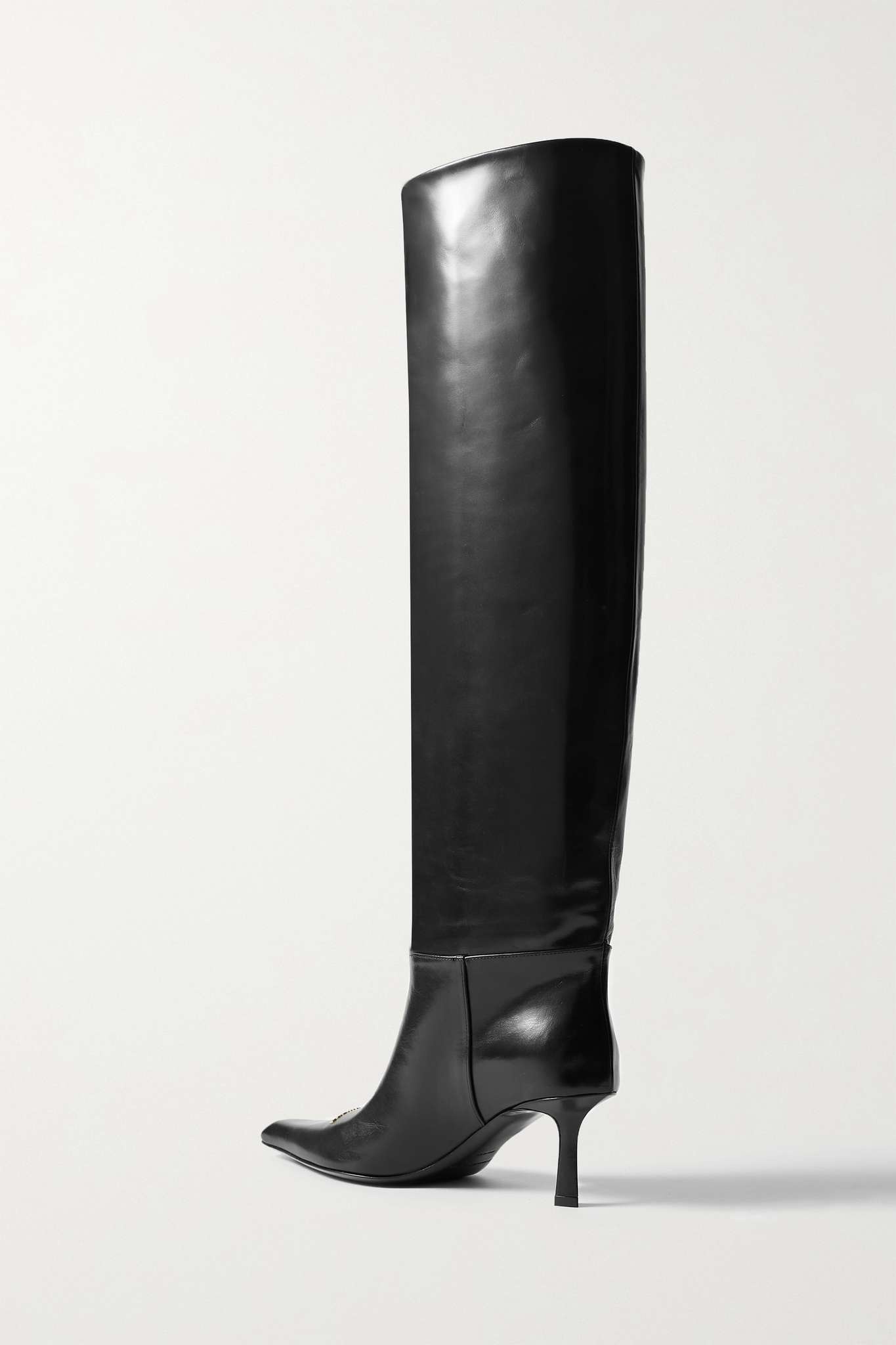 Viola embellished leather knee boots - 3