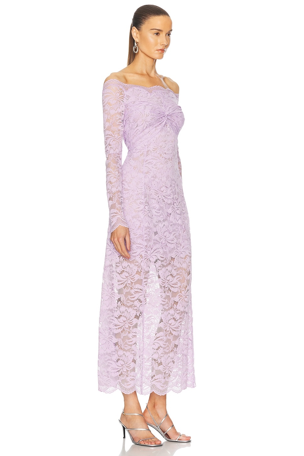 Off The Shoulder Lace Dress - 2