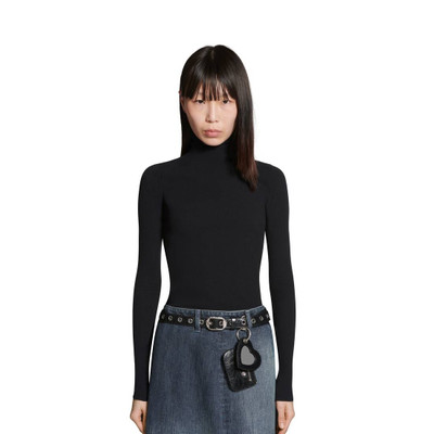 BALENCIAGA Women's Le Cagole Charms Belt With Rhinestones  in Black outlook