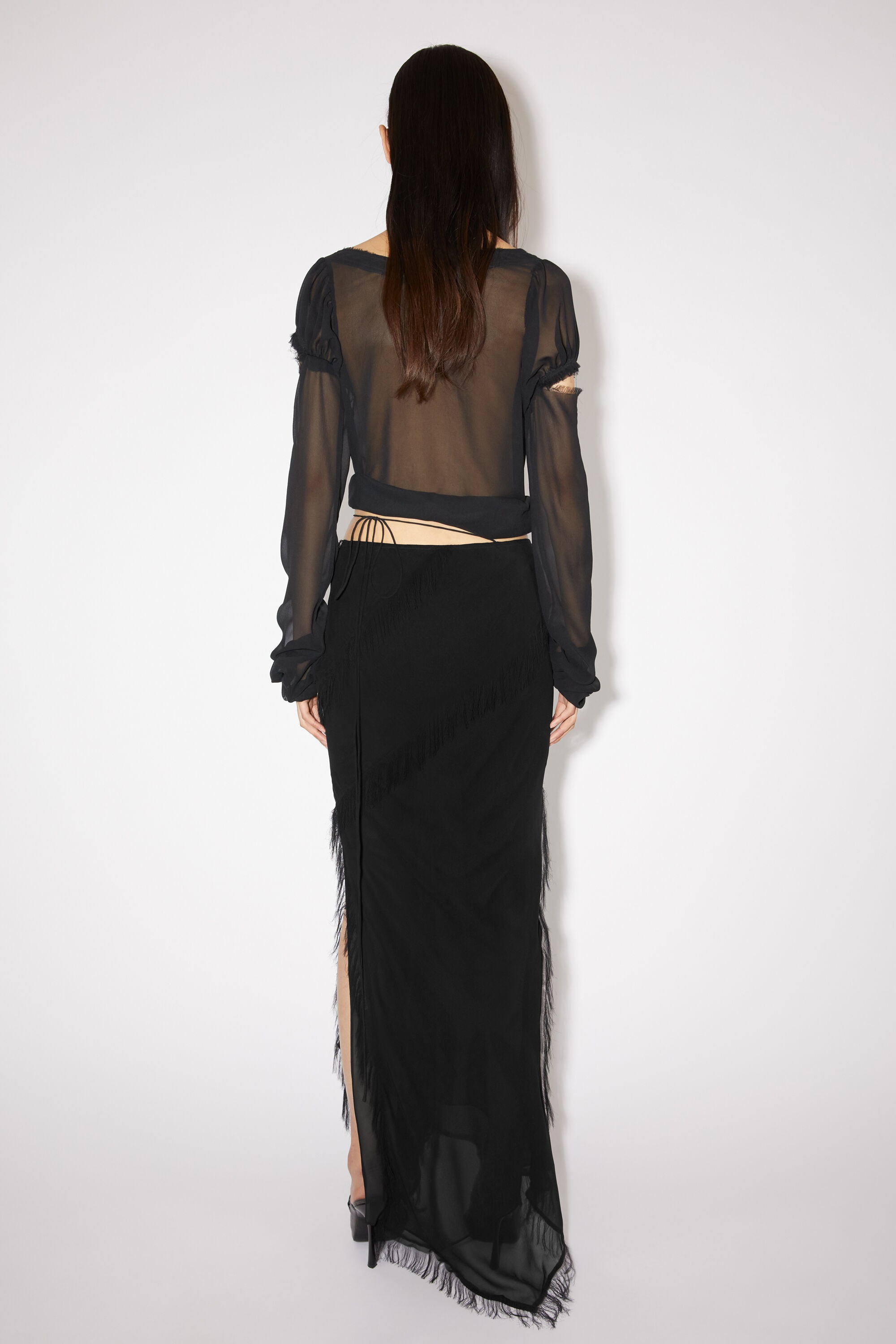 Wrap skirt - Black - 3