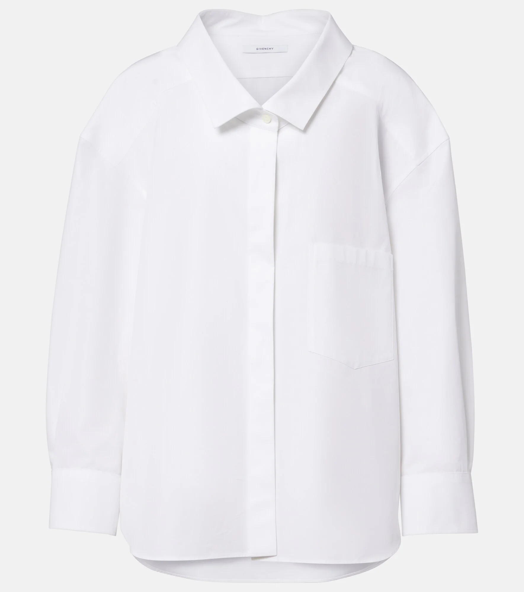 Cotton poplin shirt - 1
