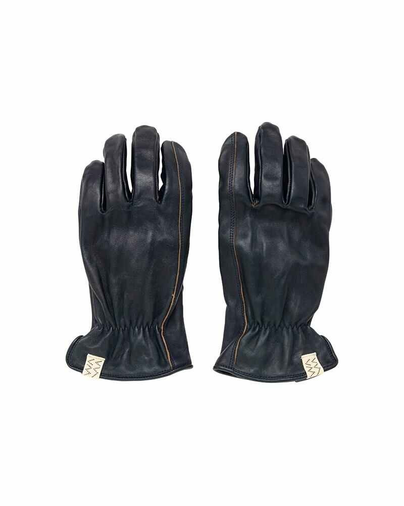 LEATHER GLOVE (IT VEG.H) NAVY 1