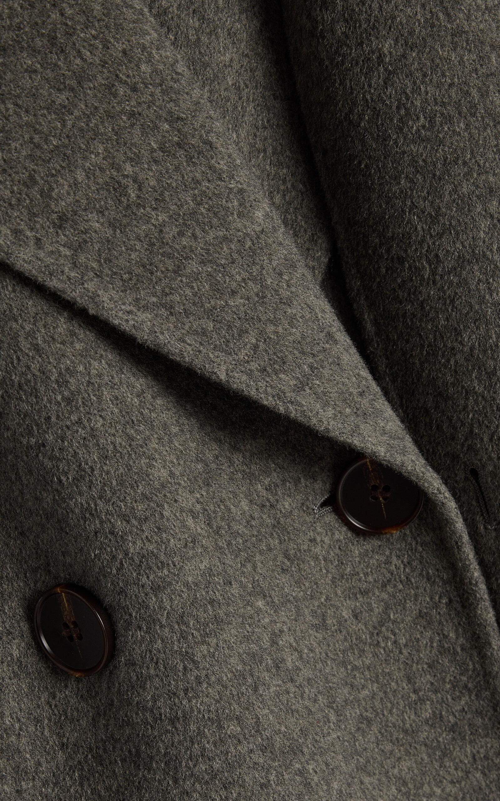 Signature double-faced scarf coat grey - 5