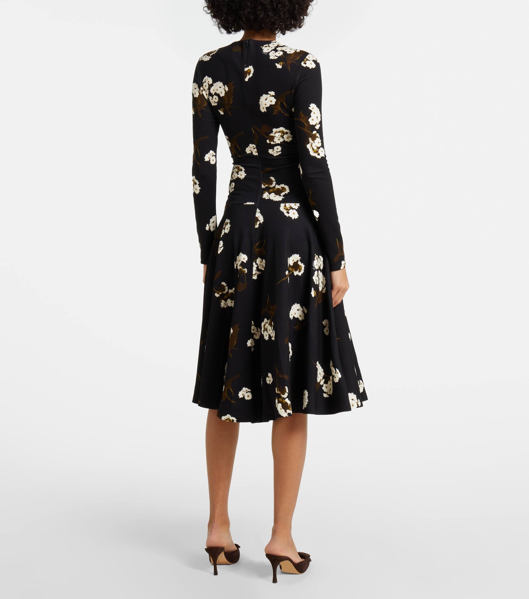Draped midi dress - 3