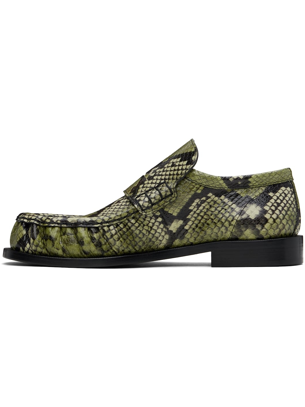 Green Leather Loafers - 3