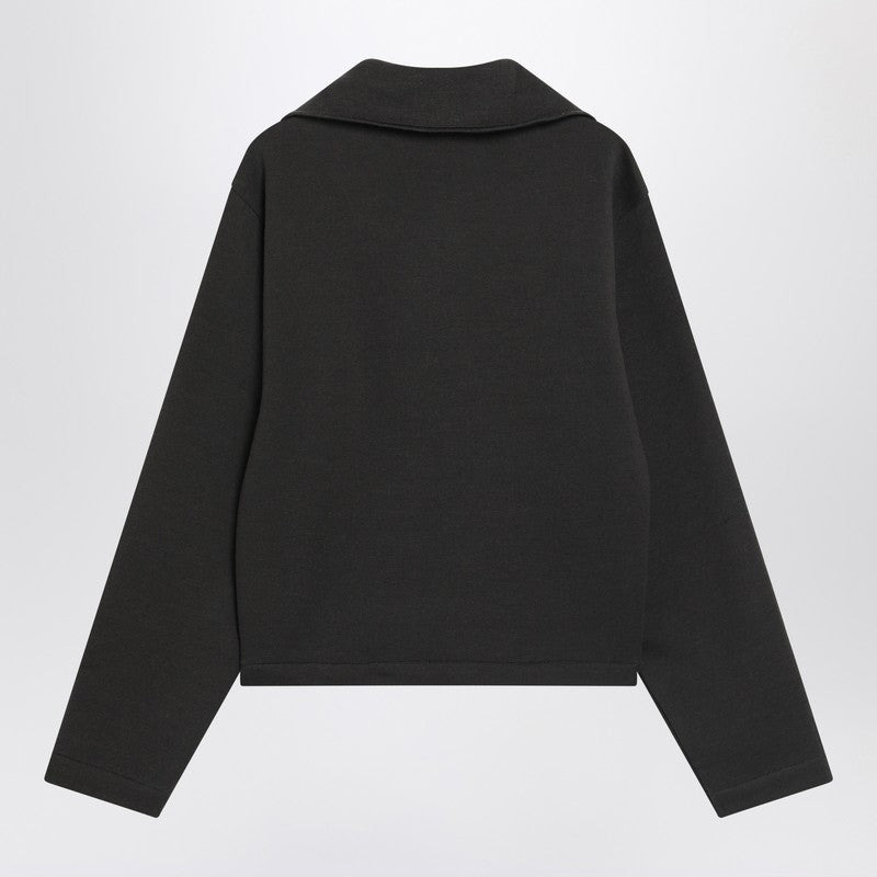 Lemaire Brown Wool-Blend Zip Sweater Women - 2