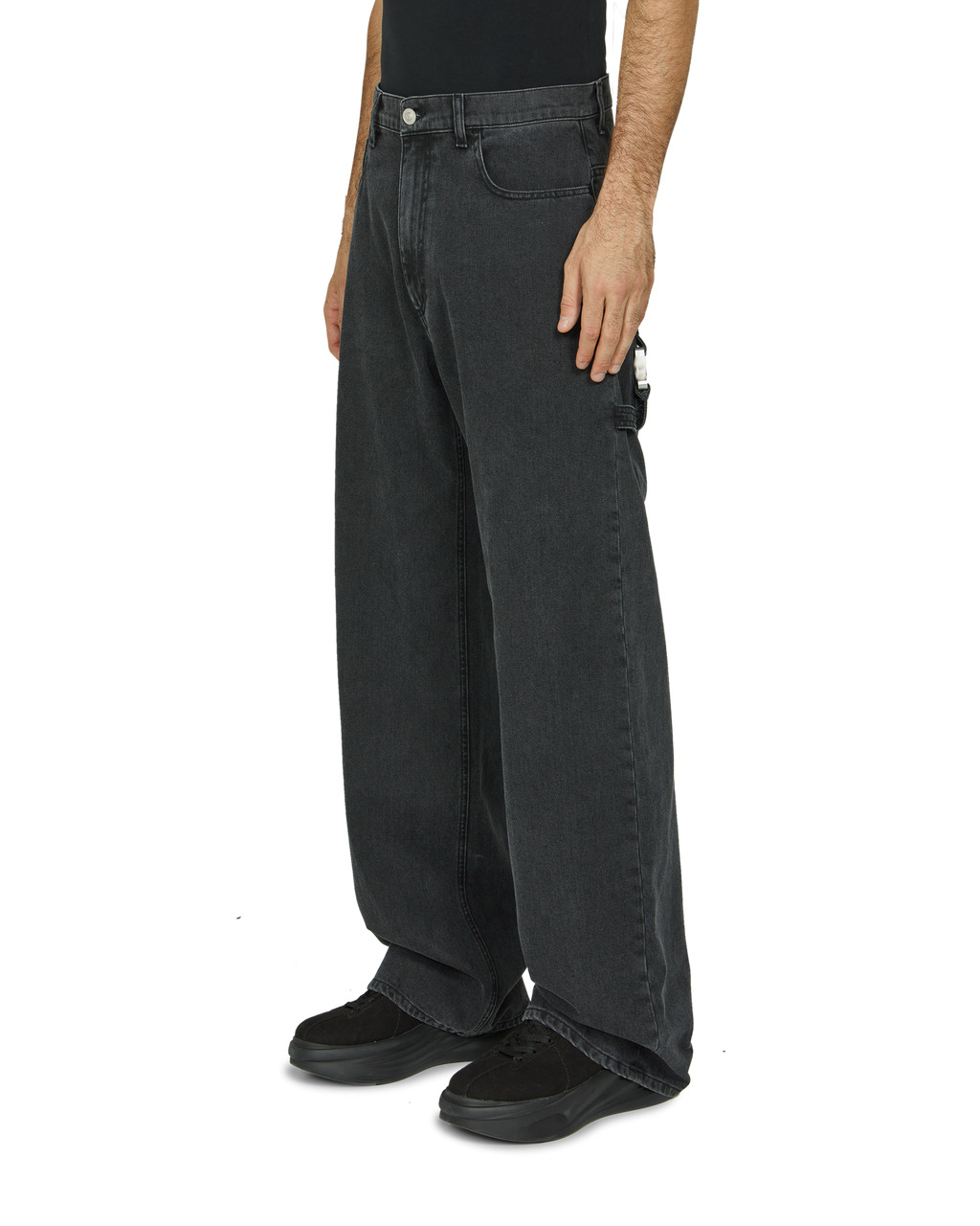 WIDE LEG JEANS WITH BUCKLE - 3
