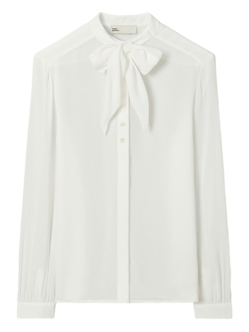Georgette bow-detail shirt 1