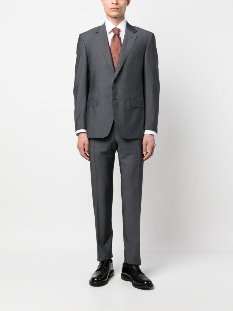 Canali single-breasted wool-blend suit outlook