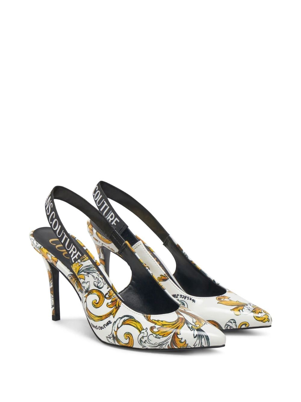 logo-print pumps - 2