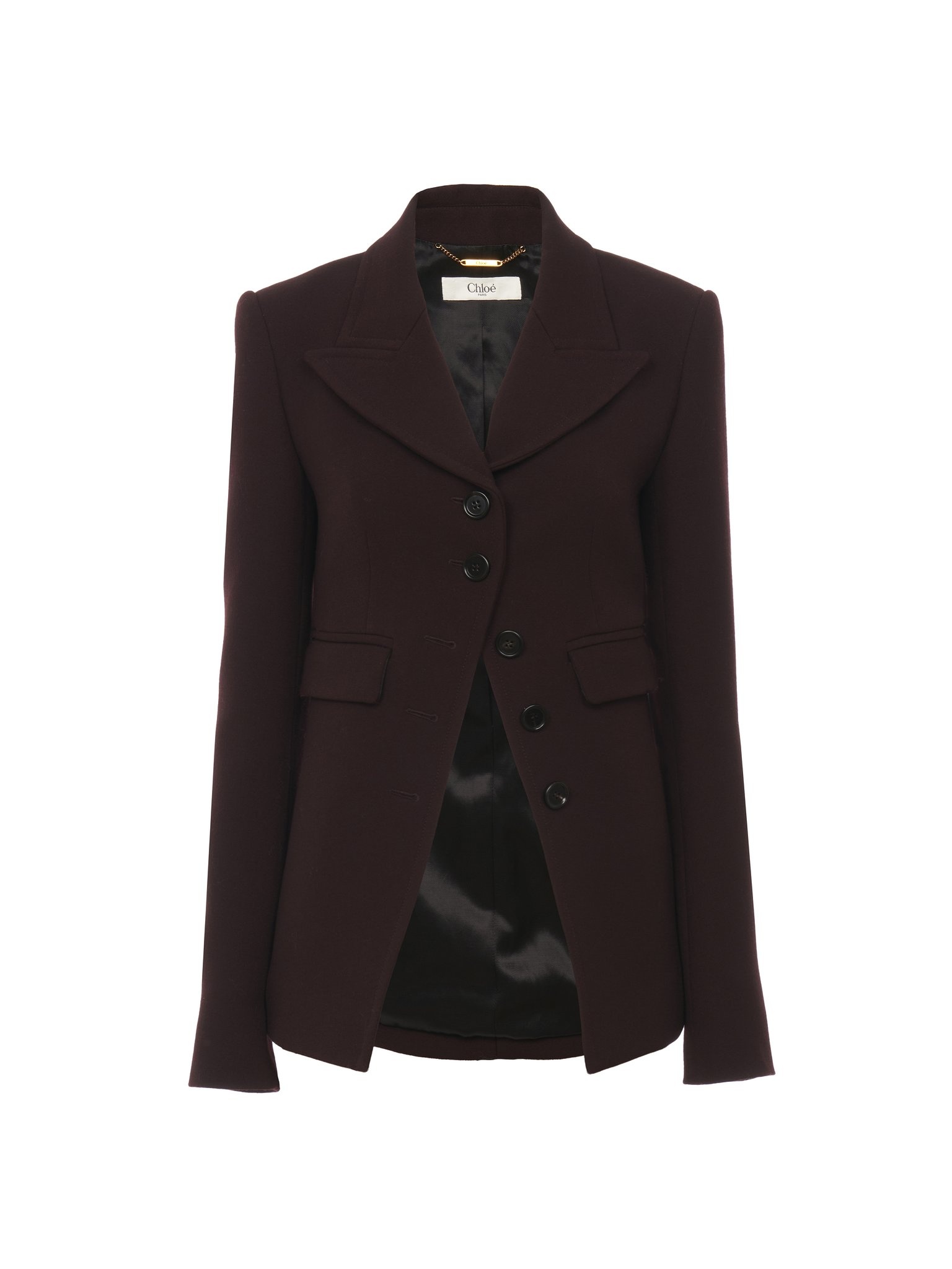 FITTED JACKET IN CAVALRY WOOL - 1