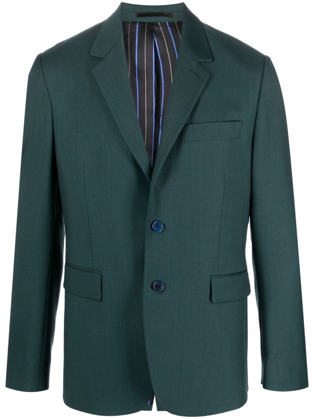 single-breasted wool blazer - 1